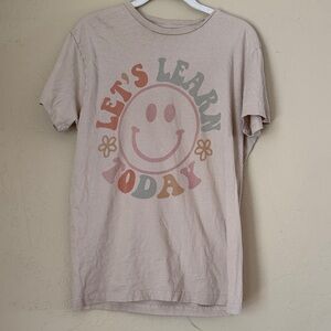 Smiley Graphic Teacher T-Shirt